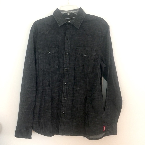 Men’s Wrangler snap button long sleeve shirt. Med - Picture 1 of 9